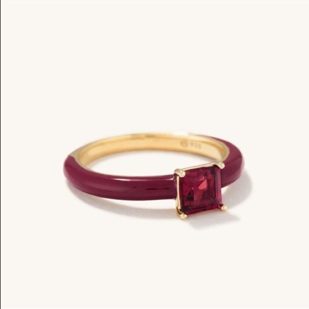 BNWOT Mejuri Garnet Ring